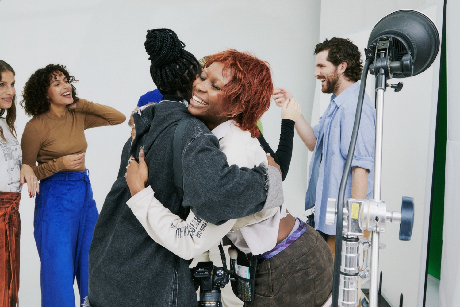 On set with the research team